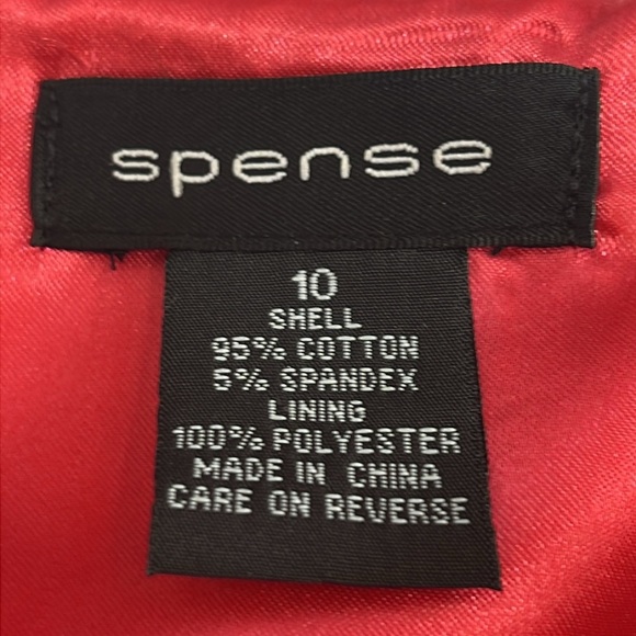 Spense Womens Rockabilly Dress Size 10 Bright Pink Square Sweetheart Neck - Flaw - Picture 4 of 16